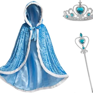3Pcs Princess Costume Cosplay Accessories Set (Blue)