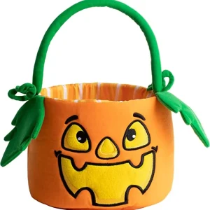Halloween Pumpkin Plush Bucket