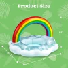 34in Inflatable Rainbow Cooler Drink Float