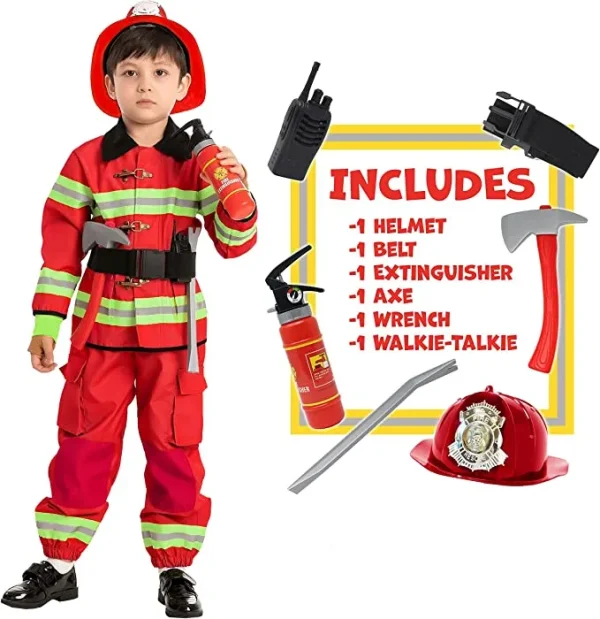 Kids Fireman Halloween costume