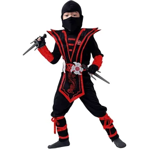 Red Ninja Costume Cosplay – Child