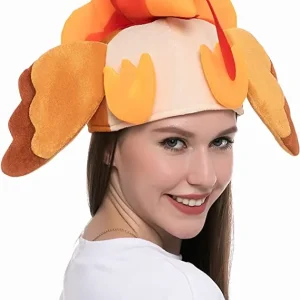 2Pcs Red Thanksgiving Turkey Hat