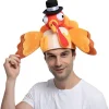 2Pcs Red Thanksgiving Turkey Hat