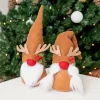 2pcs Reindeer Plush Gnome Ornament Decoration 12in