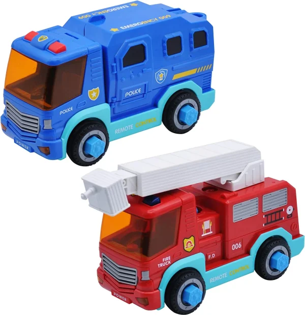 Remote Control Police Car and Fire Truck