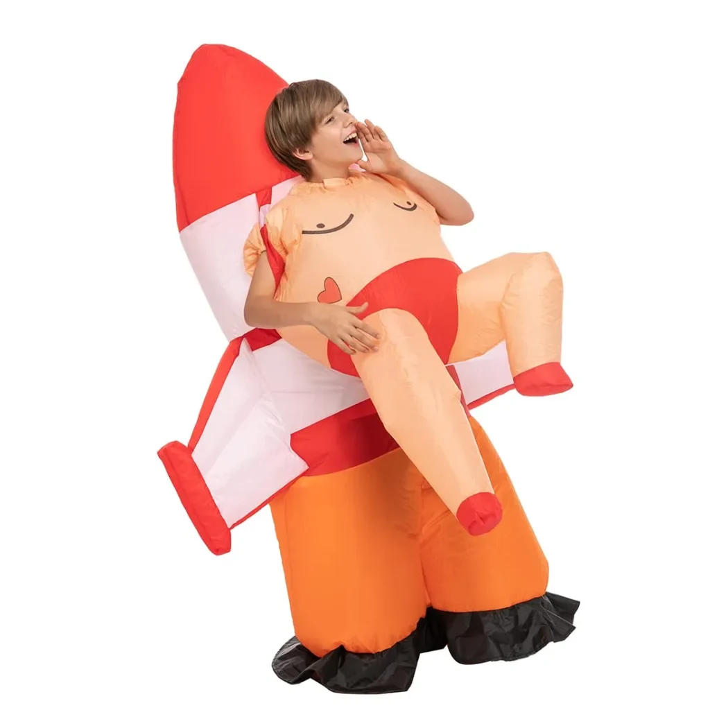 Ride a rocket funny inflatable costumes