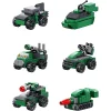 6Pcs STEM Building Toys for Kids Army Car Carrier Truck