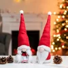2pcs Santa Couple Plush Gnome Ornaments Decoration 12in