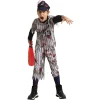 Kids Baseball Zombie Player Halloween Costume