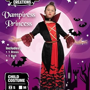 Girls Royal Vampire Halloween Costume