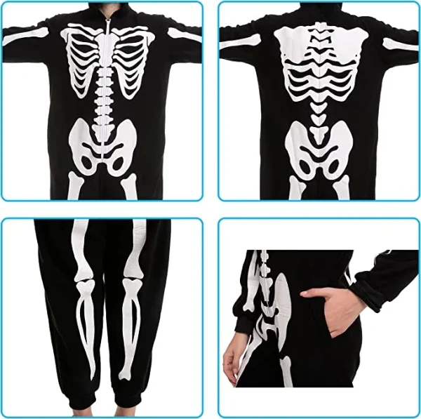 Halloween Adult Men Matching Family Skeleton Pajamas
