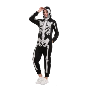Adult Skeleton Pajama Halloween Costume