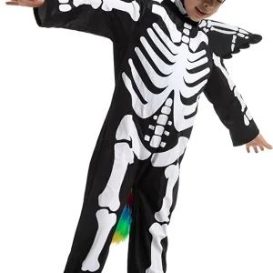 Kids Unicorn Skeleton Halloween Costume