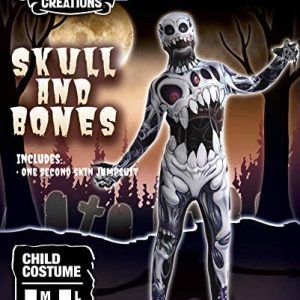 Child Skull and Bones Second Skin Halloween Costume