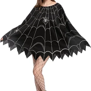 Womens Spider Web Dress Halloween Costume