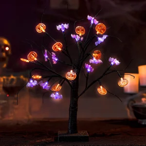 Spooky Tree Pumpkin Decoration 1.5ft