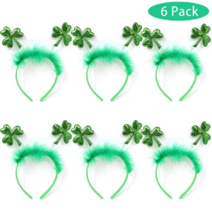 St. Patrick Headbands, 6 Pack