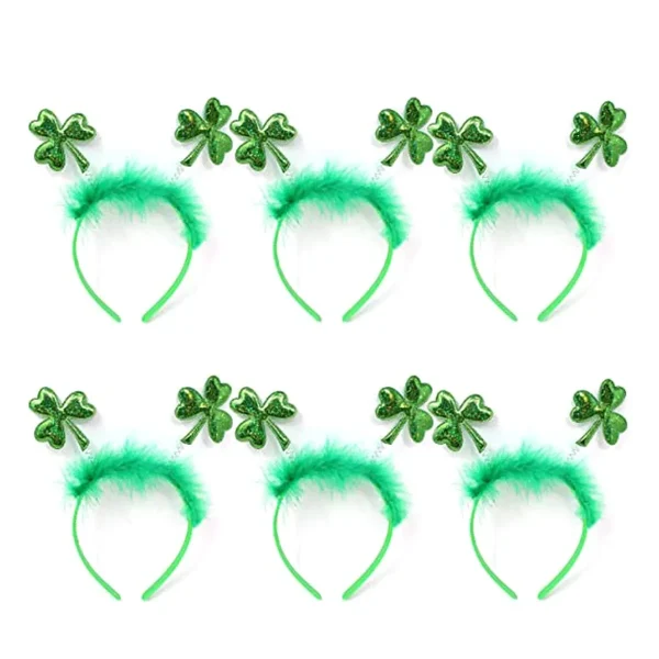 St. Patrick Headbands, 6 Pack