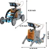 12Pcs Stem Diy Creation Solar Robot Kit
