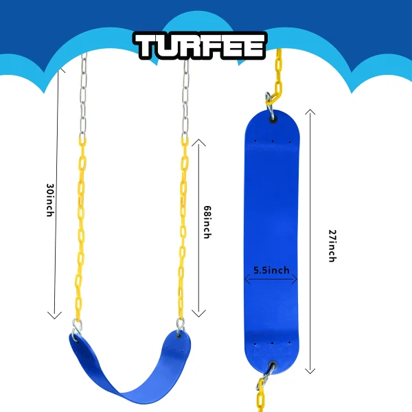2Pcs TURFEE - Blue Swing Seat