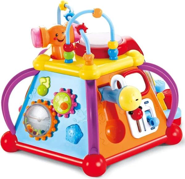 Musical Activity Cube with Lights and Sounds