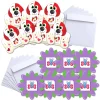 35Pcs Kids Valentines Cards Animal Themed Temporary Tattoos-Classroom Exchange Gifts