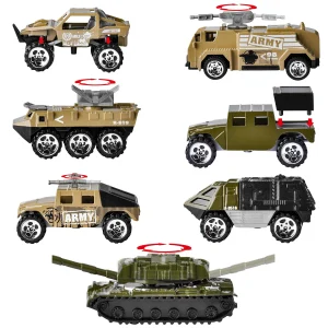 28Pcs Kids Valentines Cards with Die-Cast Military Vehicles Toys-Classroom Exchange Gifts