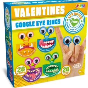 28Pcs Kids Valentines Cards With Eyes Toy-Classroom Exchange Gifts