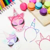 16Pcs Kids Valentines Cards with Unicorn Headbands-Classroom Exchange Gifts