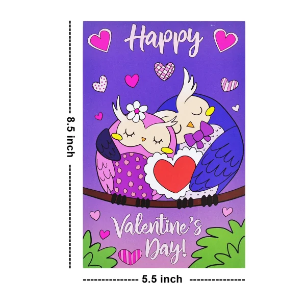 48Pcs Valentines Coloring Books