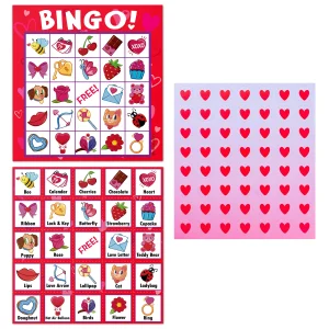 28 Players Valentine’s Day Bingo Set