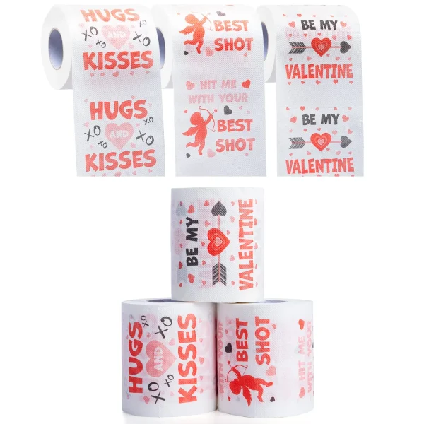 3Rolls Valentines Day Romantic Toilet Paper