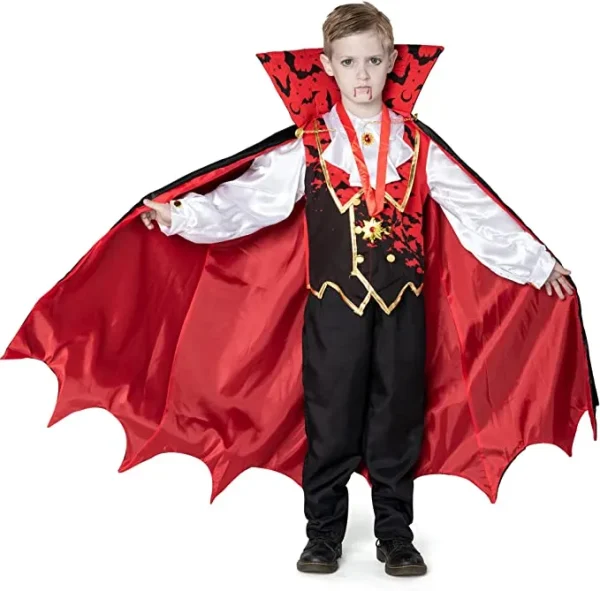 Vampire Costume Cosplay (Red)- Child