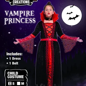 Girls Halloween Gothic Vampire Costume