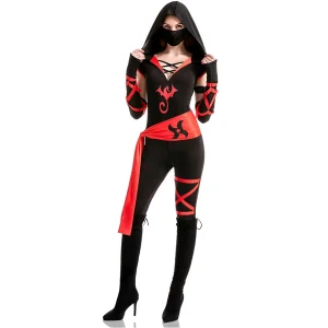 Womans Sexy Ninja Costume Set for Halloween