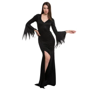 Womens Black Witch Dress Halloween Costume