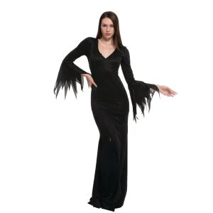 Women Black Witch Dress Halloween Costume