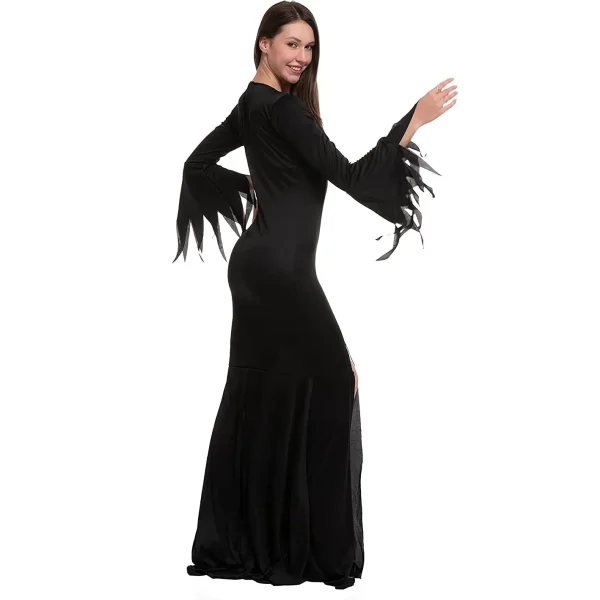 Women Black Witch Dress Halloween Costume