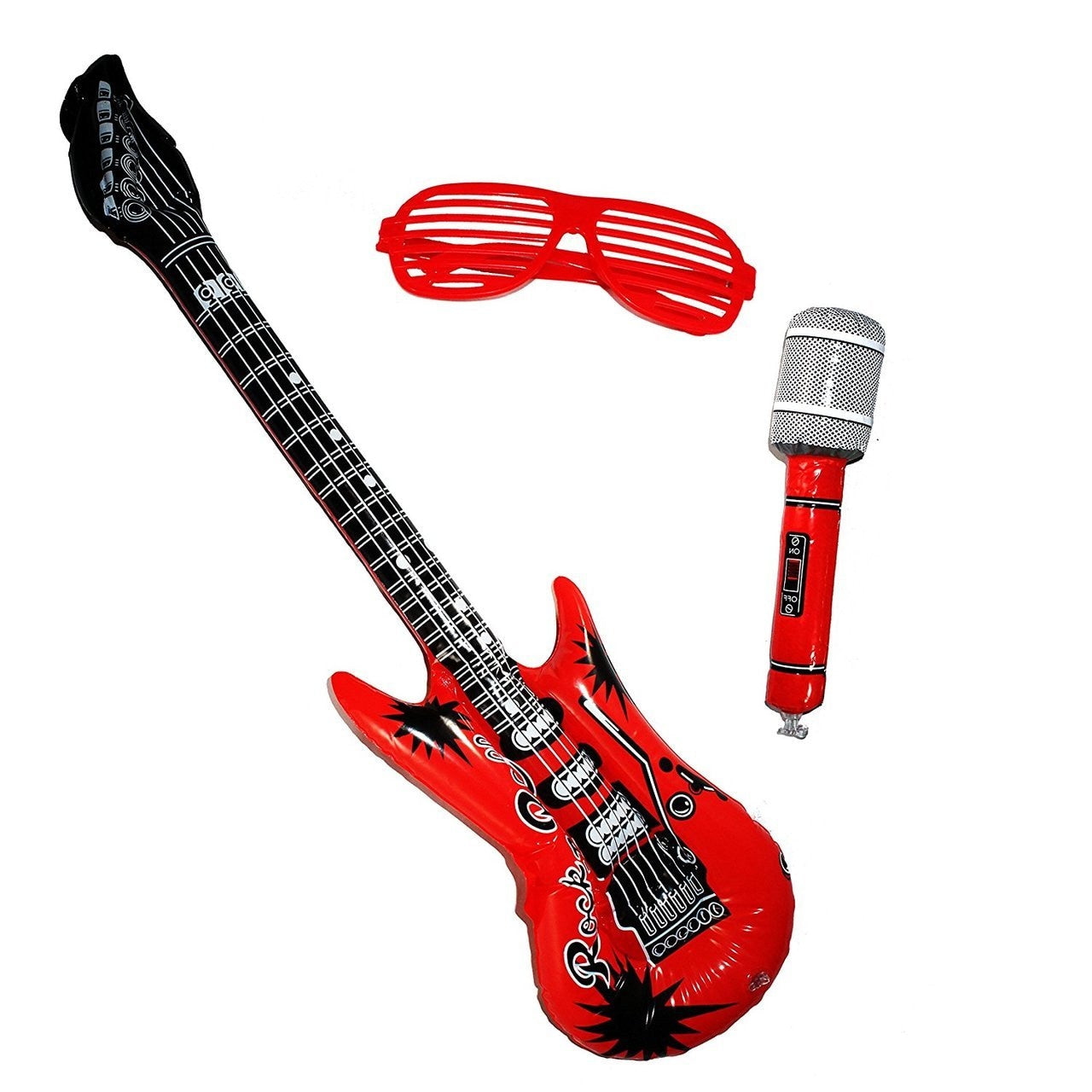 12-piece Set Inflatable Rockstar Party Pack