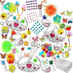100 Pieces Deluxe Princess Party Favor Pack