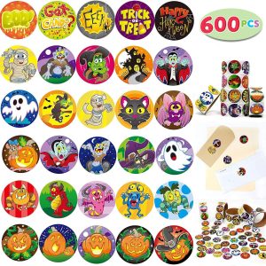 Halloween Roll Stickers, 600 Pcs