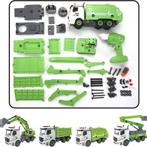 Garbage Truck Remote Control 4 In 1 Take Apart Truck Toys