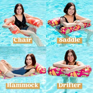 3pcs 4 in 1 Inflatable Pool Floats Hammock