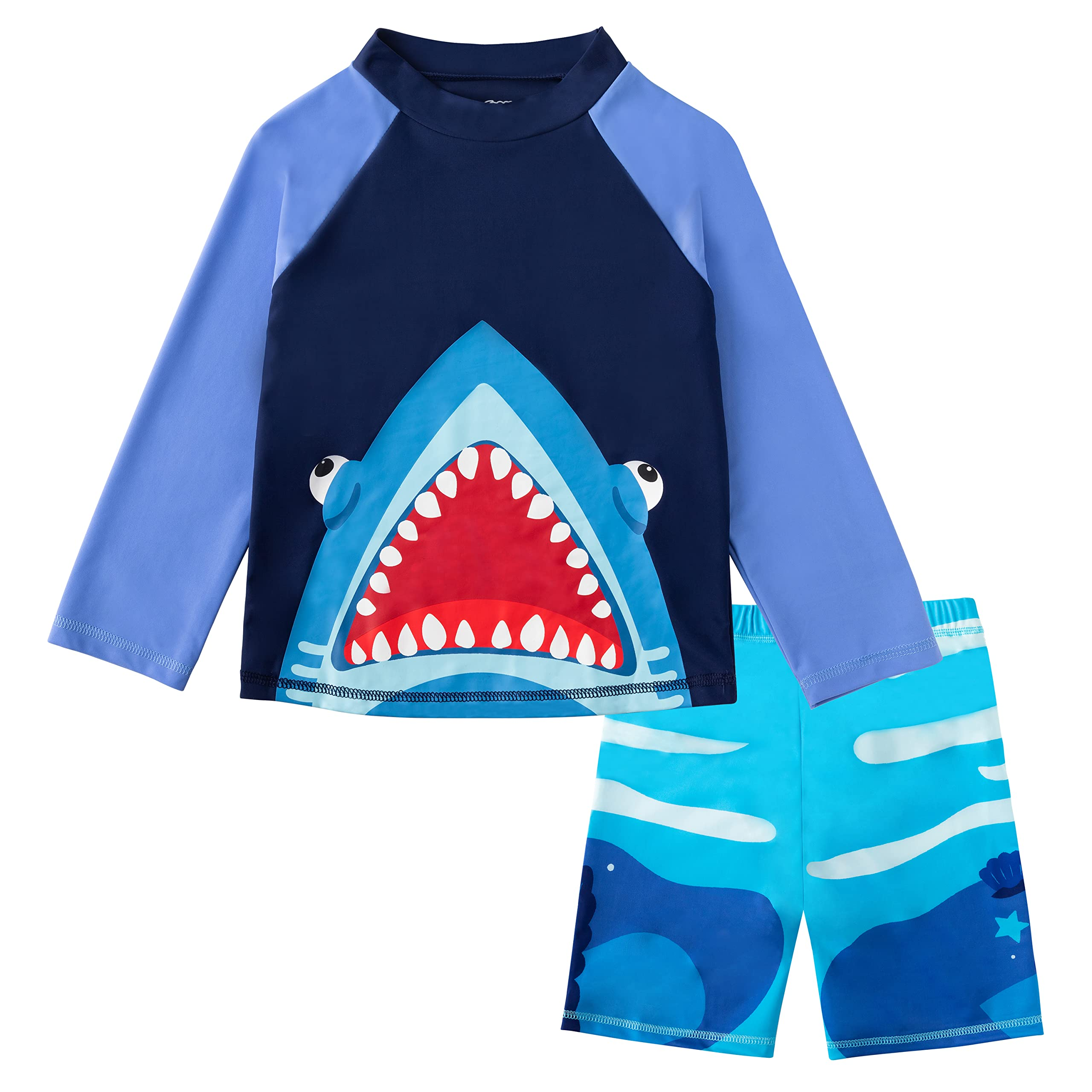 Shark Mouth Long Sleeve Rashguard Set – SLOOSH