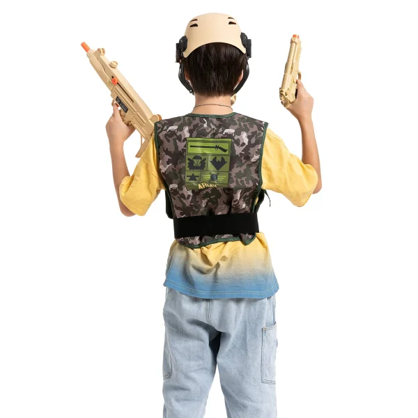 12pcs Kids Army Soldier Halloween Costume Accessories