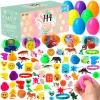 144 Pre-filled Easter Eggs Toys with 80 Brightly Colored Easter Eggs