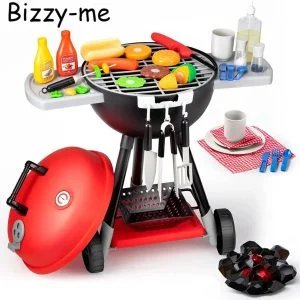 Bizzy me 34Pcs Portable Charcoal Grill Toy Set