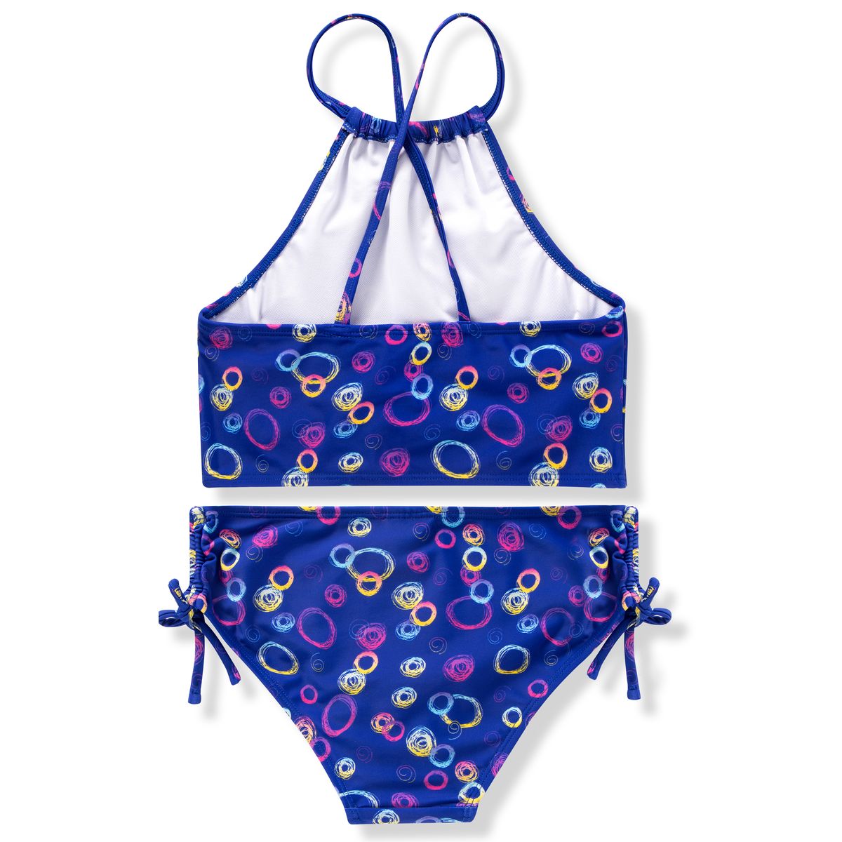 Girl’s Tankini, 2-Piece Swimsuit (Blue Bubble) – SLOOSH