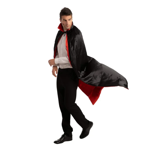 Adult Unisex Vampire with Cape and Tattoo Scar