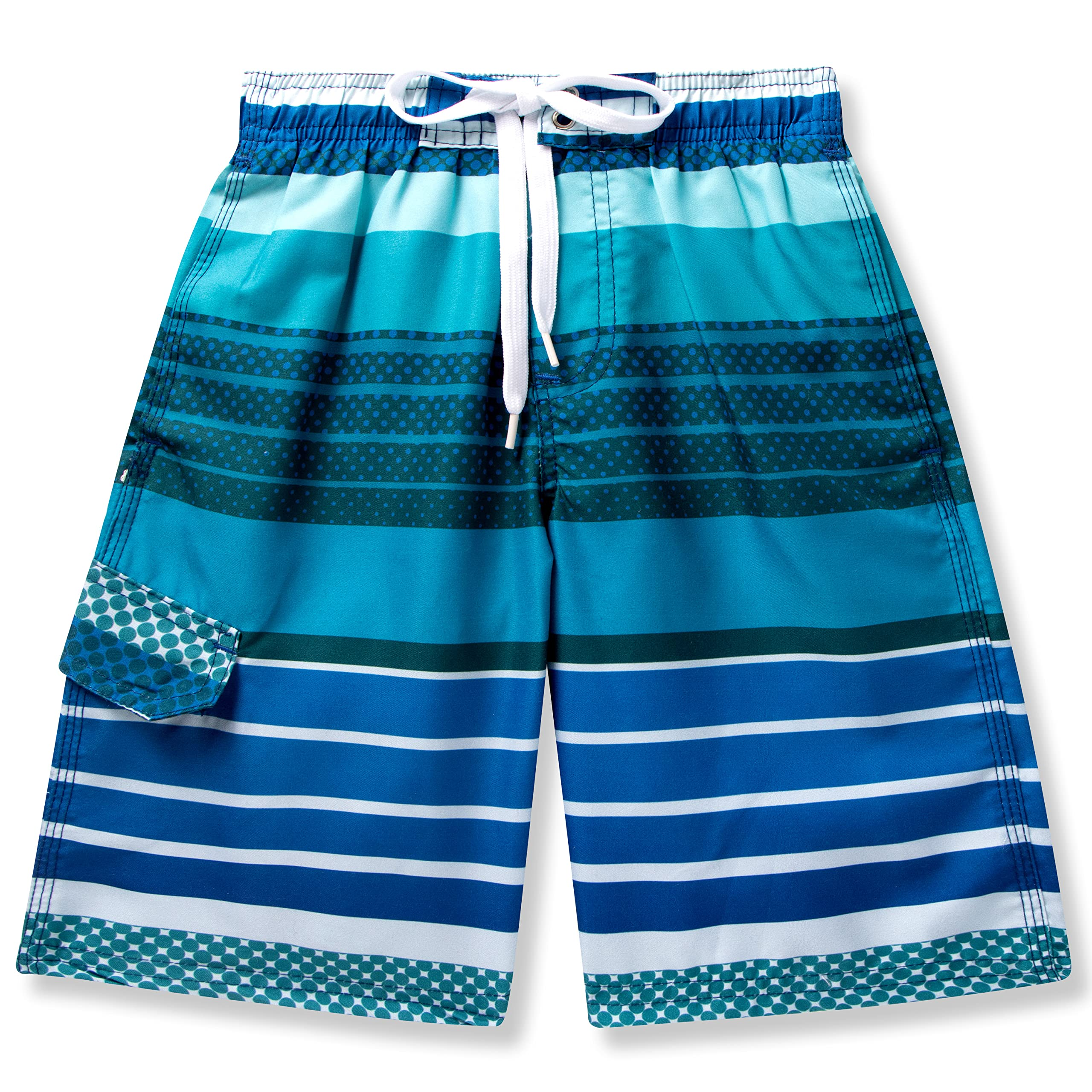 Boys Swim Trunks Light Blue Stripe – SLOOSH